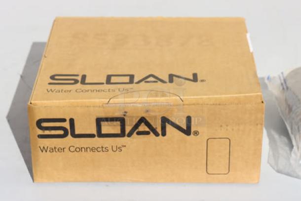 Brand new Sloan 3080050 Regal Flushometer in original box. Chrome, single flush, 1.28 GPF, top spud connection.