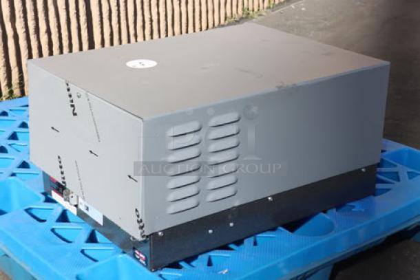 BRAND NEW Hatco C-45 water heater, 208V, 3 Phase, 45 kW on pallet. Serial Number: 6060552519. No visible box.