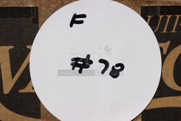 Avantco BCG3 3 lb. Bulk Coffee Grinder, new in box, 110V, model BCG3. Brown box with label marked "F #78".