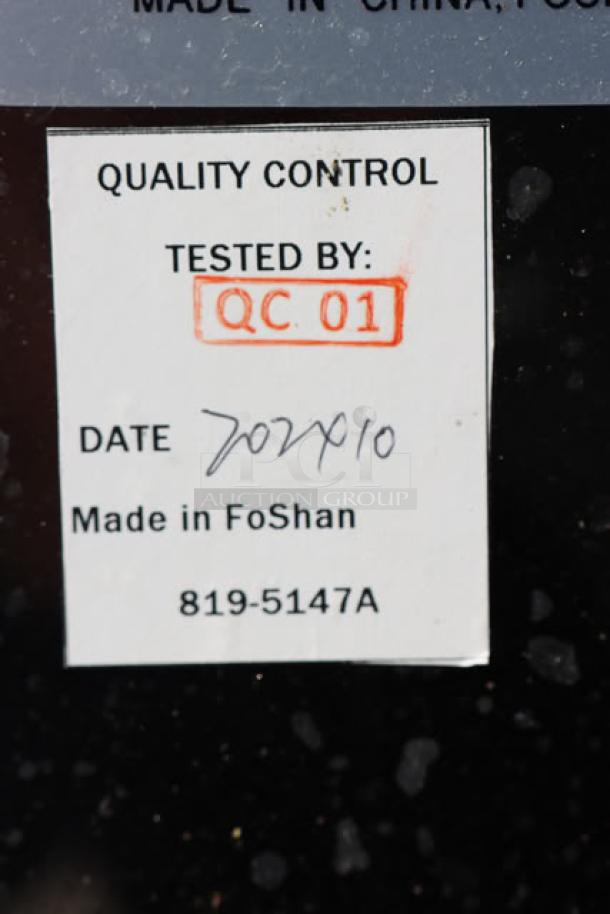 BRAND NEW Dean by Frymaster SR114ESD 40 lb. Electric Floor Fryer with quality control tag, 208V, S/N: 2410MF0063.