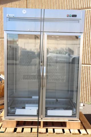 Avantco Z2-R-GHC 54" glass door stainless steel refrigerator, minor scratches/dents, 115V, 4.2A, 1 phase, serial# 002544363.