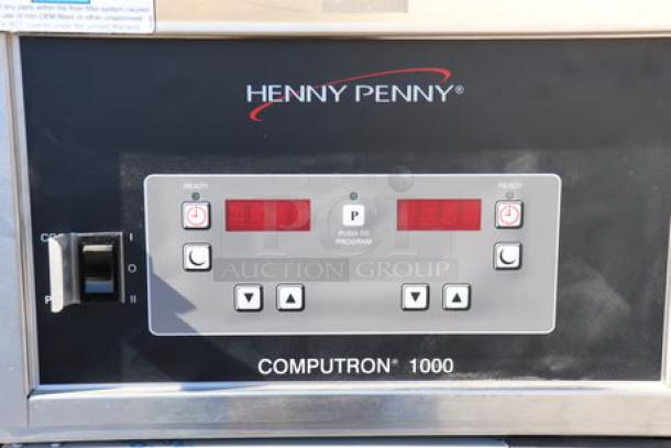 Henny Penny PFE500 electric pressure fryer with Computron 1000 controls, 208V, 3 Phase. New, may have minor scratches.