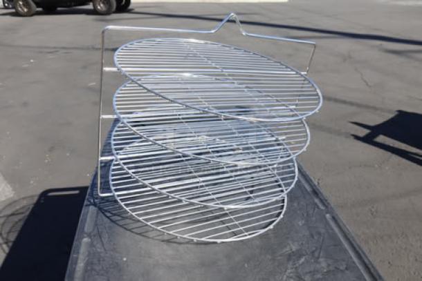 ServIt 423PDW180684 Rotary Shelf for PDW18 Series; shows metal racks stacked outdoors. Item part of a mix parts lot.