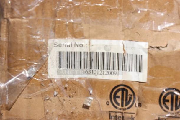 Barcode label showing serial number 1631212120091 on worn packaging.