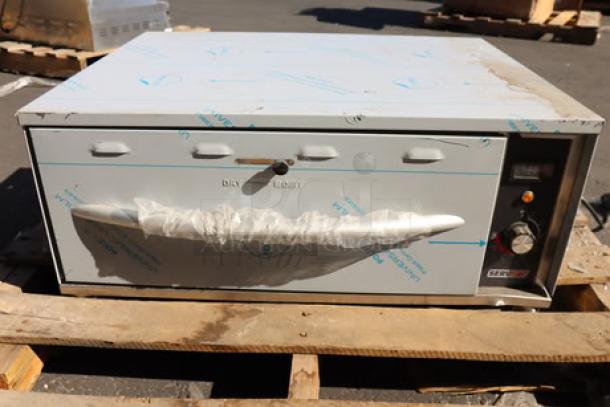 ServIt WDSFS-1 Single Drawer Warmer, 450W, 120V, scratched/dented, damaged packaging, possibly missing pieces.
