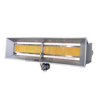 HeatStar HS9120SPLP radiant heater, 120,000 BTU, spark ignition, minor scratches, new condition, overhead installation.
