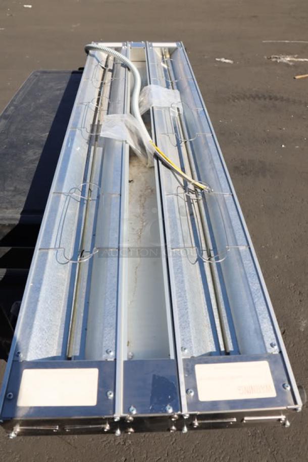 BRAND NEW ServIt ENSW60ID-1-A 60" warmer; dual controls, 120V, 2,200W; small center dent; S/N: 2024000168.