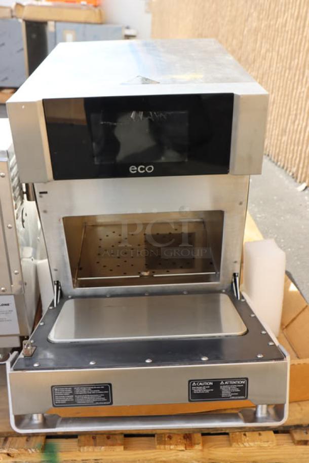 TurboChef Eco stainless steel electric countertop rapid cook ventless oven, brand new, one-touch controls, 208/240V.