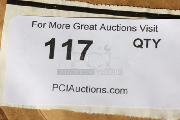 Brand new Cooking Performance Group 351059006 backsplash assembly, out of original packaging, auction label shown.