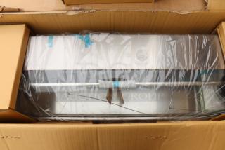 Hoshizaki HNC-180BA-L-SLH sushi display case, 71", curved glass broken, left side compressor, new condition.