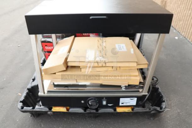 BRAND NEW SCRATCH-N-DENT Vollrath HFM-26 Hot Food Merchandiser, 26-inch, 1440W, frame slightly bent, S/N: P080-25580719-008.