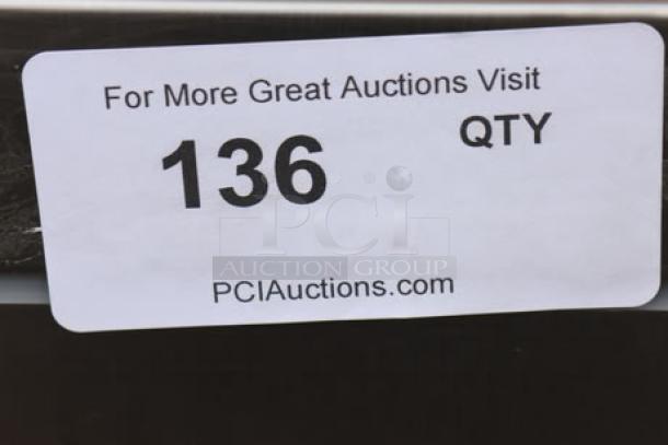 Sticker tag reading "For More Great Auctions Visit PCIauctions.com, 136 QTY."