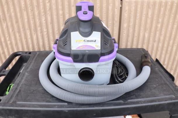 ProTeam 107128 4 Gallon ProGuard Portable Wet/Dry Vacuum Cleaner, tool kit included, brand new, missing small parts, S/N: 25153R070077.