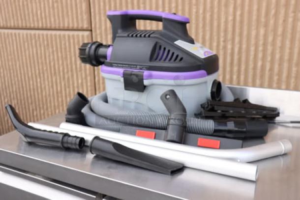 ProTeam 107128 4 Gallon ProGuard wet/dry vacuum, portable, with tool kit, brand new, out of original packaging.