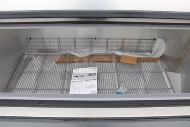 Brand new True TMC-58-S-HC milk cooler, stainless steel exterior, aluminum interior. Serial No: 11217224. Includes manual.