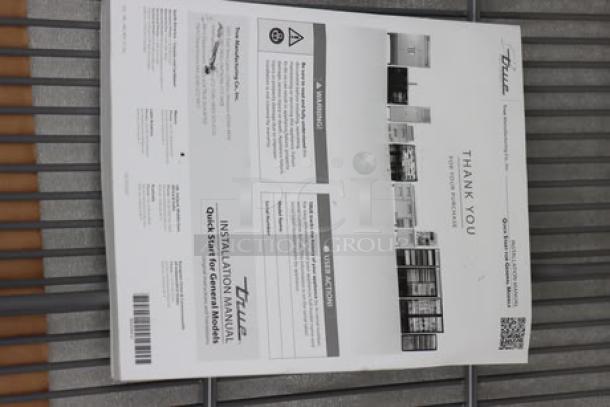 BRAND NEW True TMC-58-S-HC one-sided milk cooler, stainless steel exterior, aluminum interior, 115V, 2.7A, S/N: 11217224.