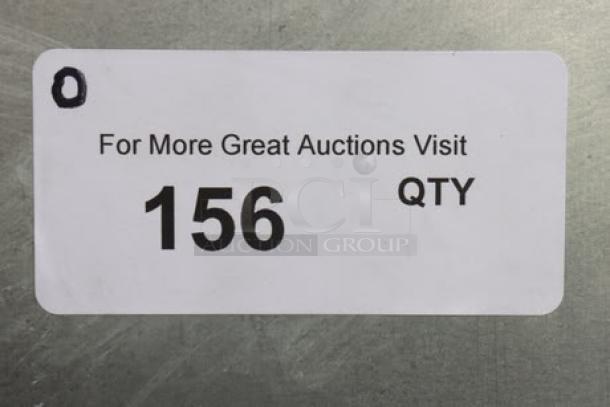 Barcode tag: "For More Great Auctions Visit, QTY 156."