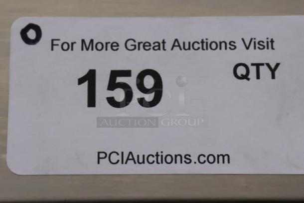 Sticker showing auction lot number 159 and PCIauctions.com website.