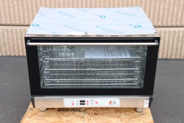 Brand new Cooking Performance Group COF-D4-M electric convection oven, 4 trays, moisture injection, 5600W, scratch-n-dent.