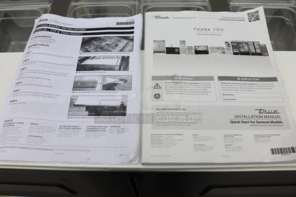 True TFP-48-18M-D-4-HC Mega Top Refrigerated Sandwich Prep Table; includes manuals; minor scratching/denting.