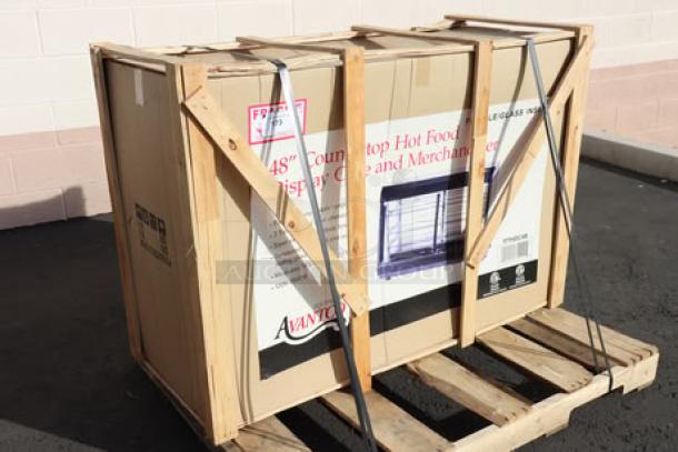 Avantco HDC-48 48" heated display case, brand new, possible scratches/dents, damaged packaging, 120V, 1580W.