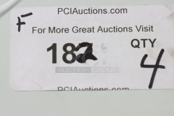 Auction label reads "PCIAuctions.com, For More Great Auctions Visit, QTY 4," with item number "182."