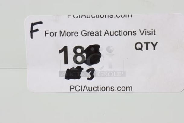 Avantco CAC-48 refrigerated merchandiser, black, dual service, shattered top glass, working condition. S/N: 1710406200002.