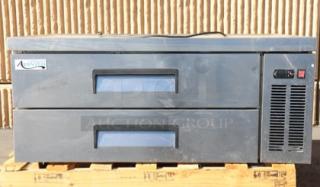 Avantco CBE-48-HC 48" 2 Drawer Refrigerated Chef Base, minor scratches, no packaging, model number on unit.