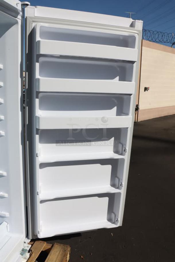 Brand new Danby DUF167A5WDD 16.7 cu. ft. white reach-in freezer, scratch-n-dent condition, working order, solid door.