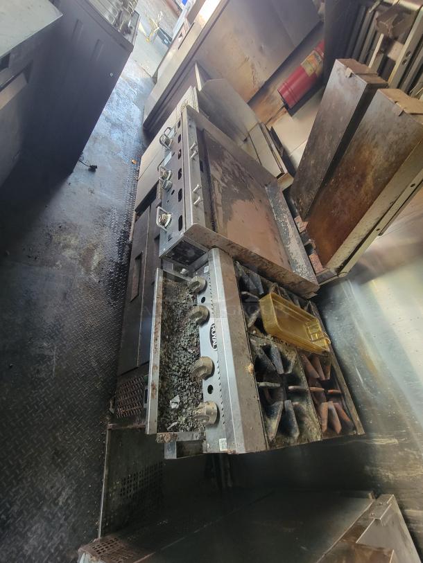 2019 Quality 24' Food Trailer interior with Royal Range fryers and griddle, visible appliances, used condition.