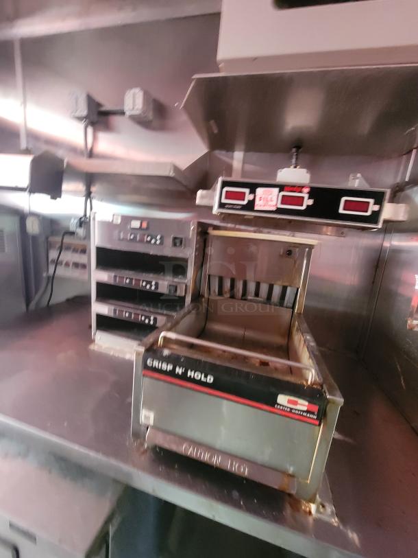 2021 Wendy's Mobile Ghost Kitchen trailer with Crisp N' Hold appliance, showcasing brand-name commercial equipment.