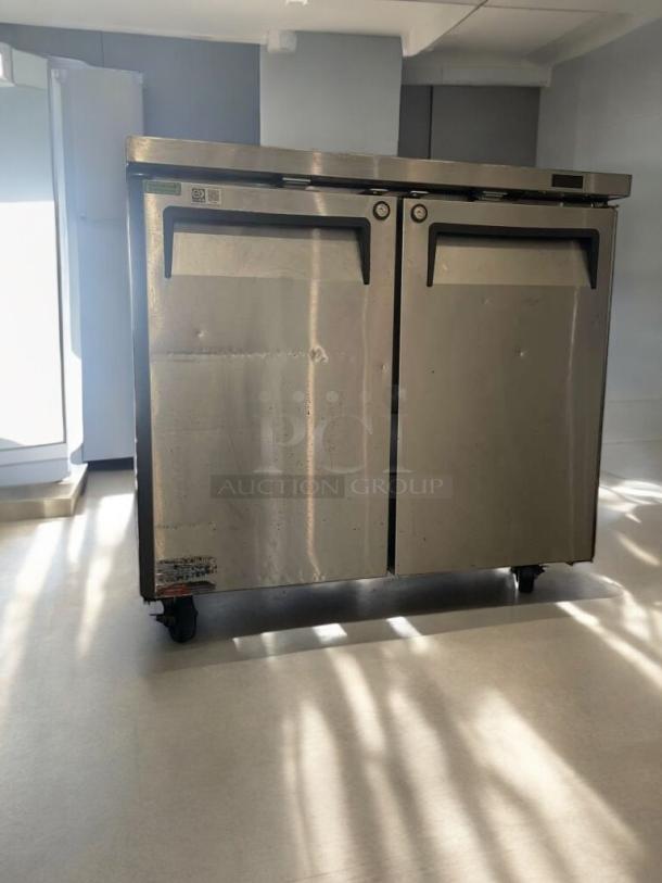 Turbo Air undercounter refrigerator, model MUF-36-N, stainless steel, excellent condition, 115V, single phase, fully tested.