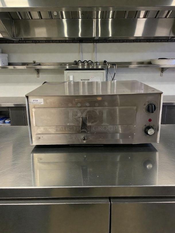 Wisco 560B Salamander Broiler in outstanding condition, stainless steel, 120V, tested, front control knobs visible.