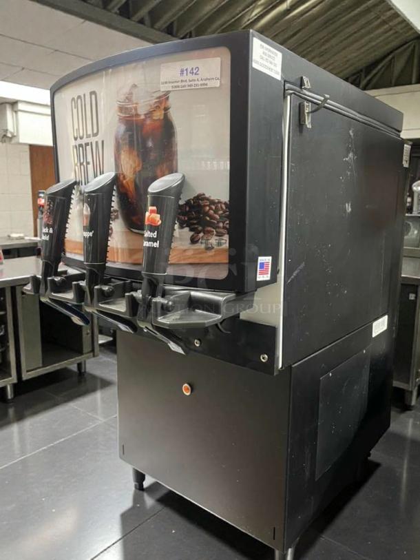 Outstanding condition Commercial Cold Brew Coffee Dispenser, model CBR-L-DSP-0056, 120V, multi-valve, fully tested.