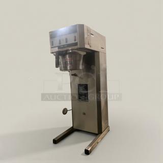 Pristine FETCO TBS-21A commercial tea brewer, 120V, stainless steel, fully tested, excellent condition, visible model label.