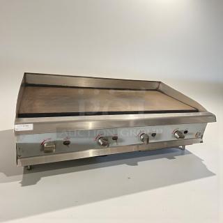 Pristine CPG 48" Gas Countertop Griddle, Model 351GMCPG48NL, in stainless steel. Fully tested, working, Lancaster, PA.