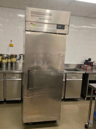 Turbo Air EF24-1-N-V commercial freezer, premium condition, stainless steel, digital display, tested, 115V single phase.