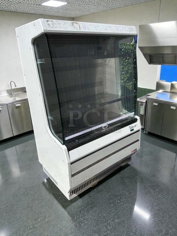 Turbo Air TOM-40MW-N 40" open air merchandiser display refrigerator, premium condition, UL/NSF listed, fully tested.