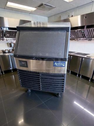 Avantco UC-210A undercounter ice machine, air cooled, 115V, tested, operational, stainless steel, excellent condition.