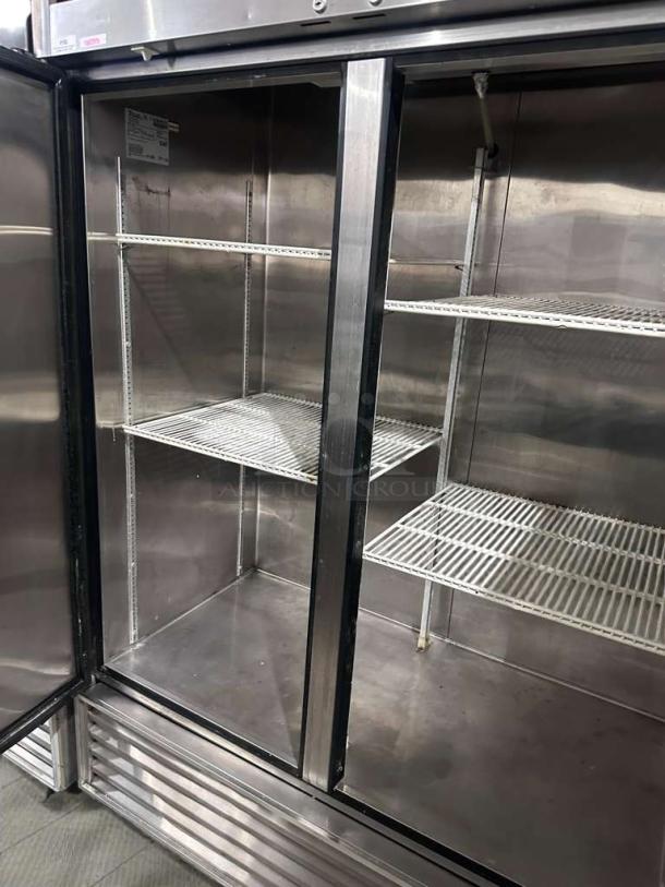 True TS-49 2-door stainless steel commercial refrigerator in premium condition, 115V, NSF & UL listed, fully tested.