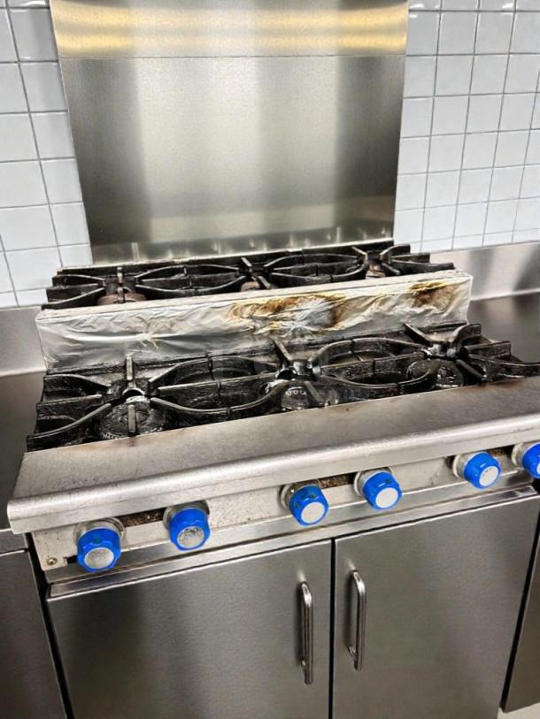 Imperial Range IHPA-6-36, 6-burner commercial countertop hot plate, excellent condition, fully tested, heavy-duty design.