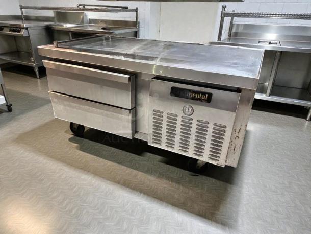 Continental Refrigerator D36GN 36” commercial chef base, stainless steel, fully operational, premium condition, NSF certified.