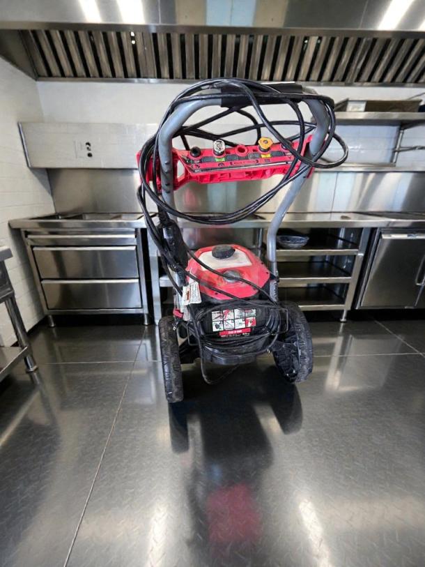 Craftsman electric pressure washer, model CRF-S-PW-0122, 2100 PSI, 1.2 GPM, excellent condition, tags visible, fully tested.