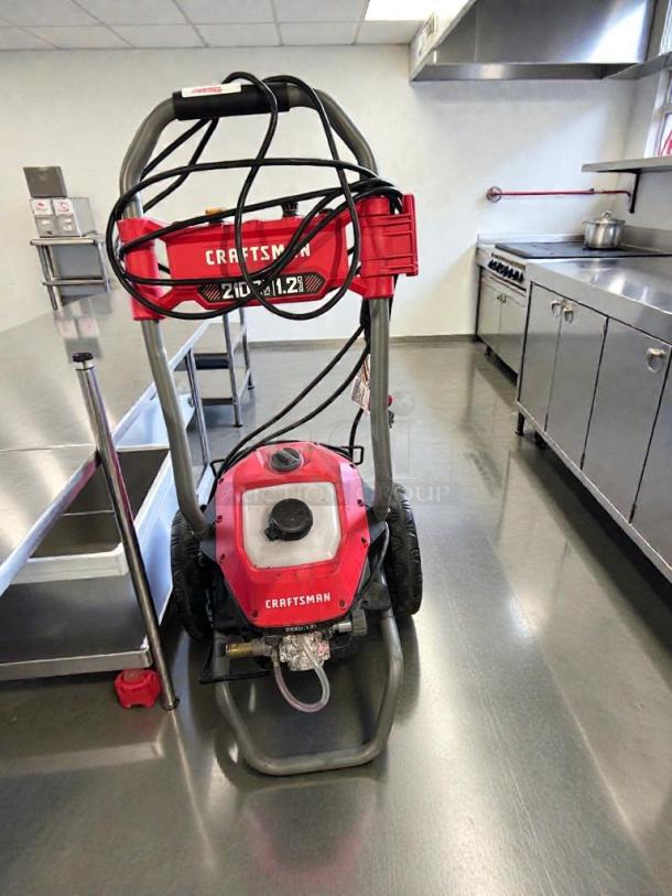 Craftsman electric pressure washer, 2100 PSI, 1.2 GPM, excellent condition, model CRF-S-PW-0122, fully tested.