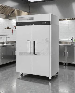 Turbo Air M3F47-2-N two-door commercial freezer, 115V/single phase, premium condition, fully tested, USA made.