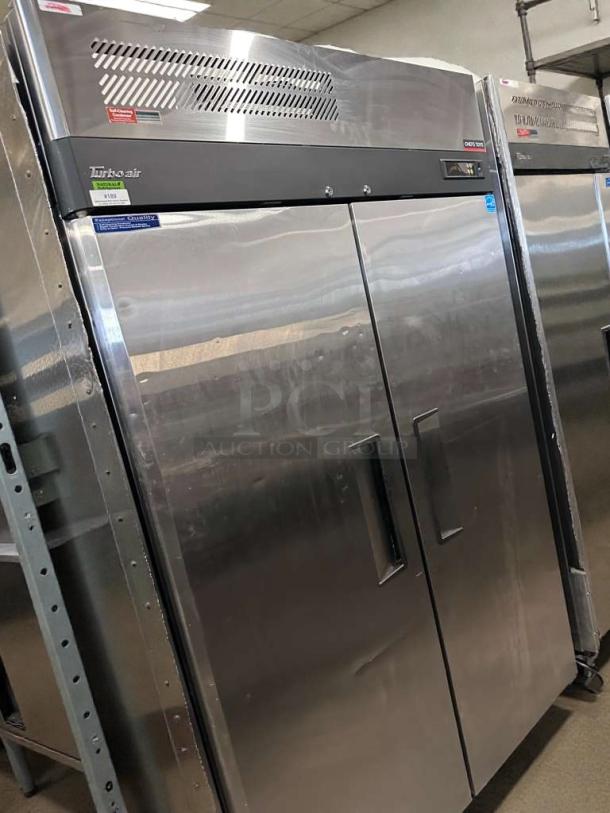 Turbo Air M3F47-2-N two-door freezer, stainless steel, premium condition, 115V, tested, Long Beach, CA.