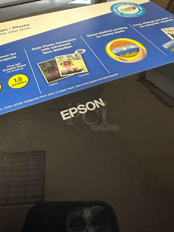 Pristine Epson Stylus Photo RX595 All-In-One Inkjet Printer, fully tested, features advanced photo correction, model EPS-L-PRN-0132.