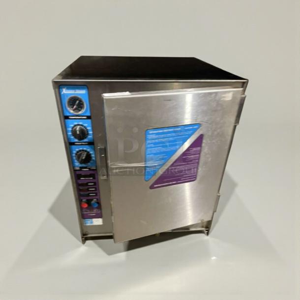 Intek XS208-8-3000 conveyor oven, stainless steel, top-tier condition, 208V/3-Phase, control panel visible, fully tested.