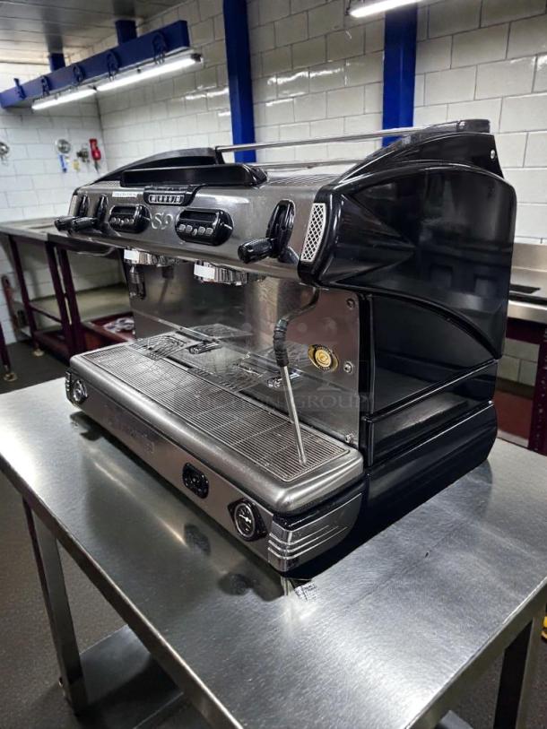La Spaziale S9 EK2, 2-group commercial espresso machine in outstanding condition, 230V, made in Italy, fully tested.