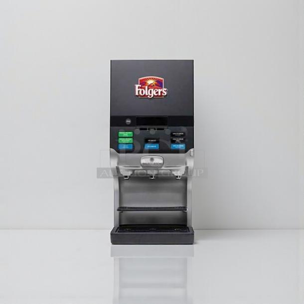 SELECT BREW® NG-300 Specialty Coffee System, top-tier condition, fully tested, commercial use, Folgers branding visible.